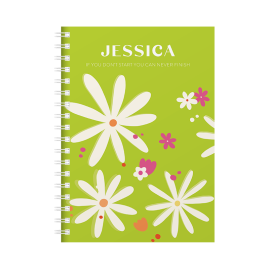 Personalised Funky Flowers Diary by FROM YOU TO ME