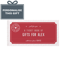 Personalised Book Of Relationship Tickets Dark Pink by FROM YOU TO ME