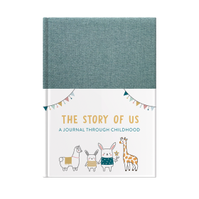 The Story Of Us childhood to eighteen journal (Foil & Fabric) by FROM YOU TO ME