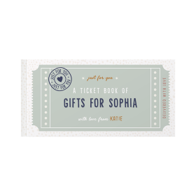 Personalised Book Of Giftable Tickets Cute Green version by FROM YOU TO ME
