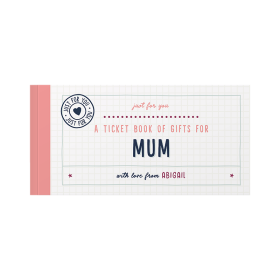 Personalised Book Of Giftable Tickets White by FROM YOU TO ME